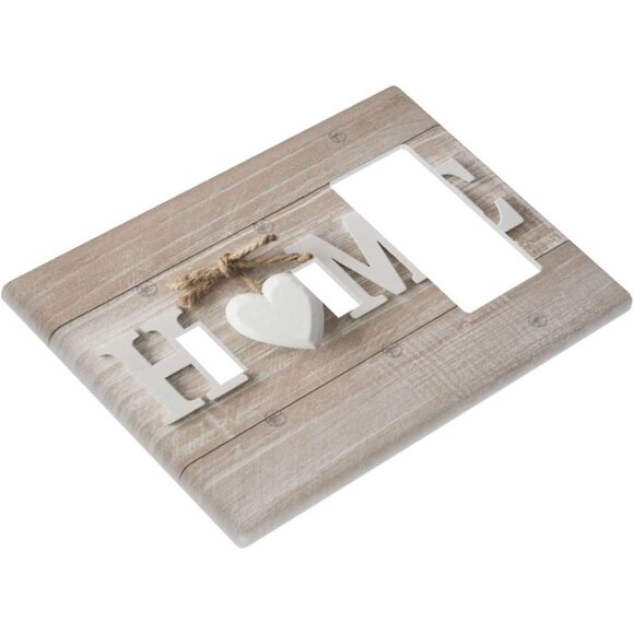 Farmhouse Home Combination Wall Plate 3 Gang Toggle/Toggle/Rocker Switch Cover - Picture 3 of 8